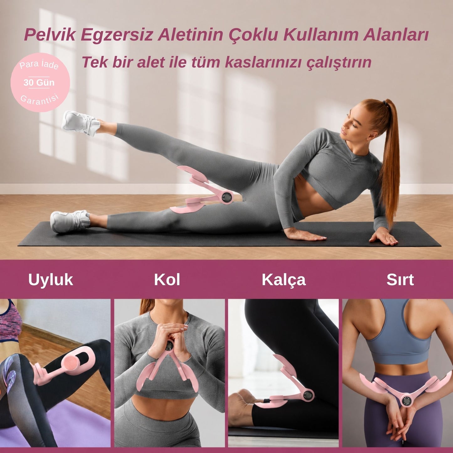 Mirevia Fit™ Pelvik Bölge Egzersiz Aleti